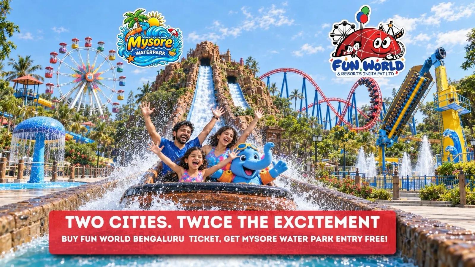 Two Cities, One Ticket: Buy Fun World, Get Mysore Water Park FREE
